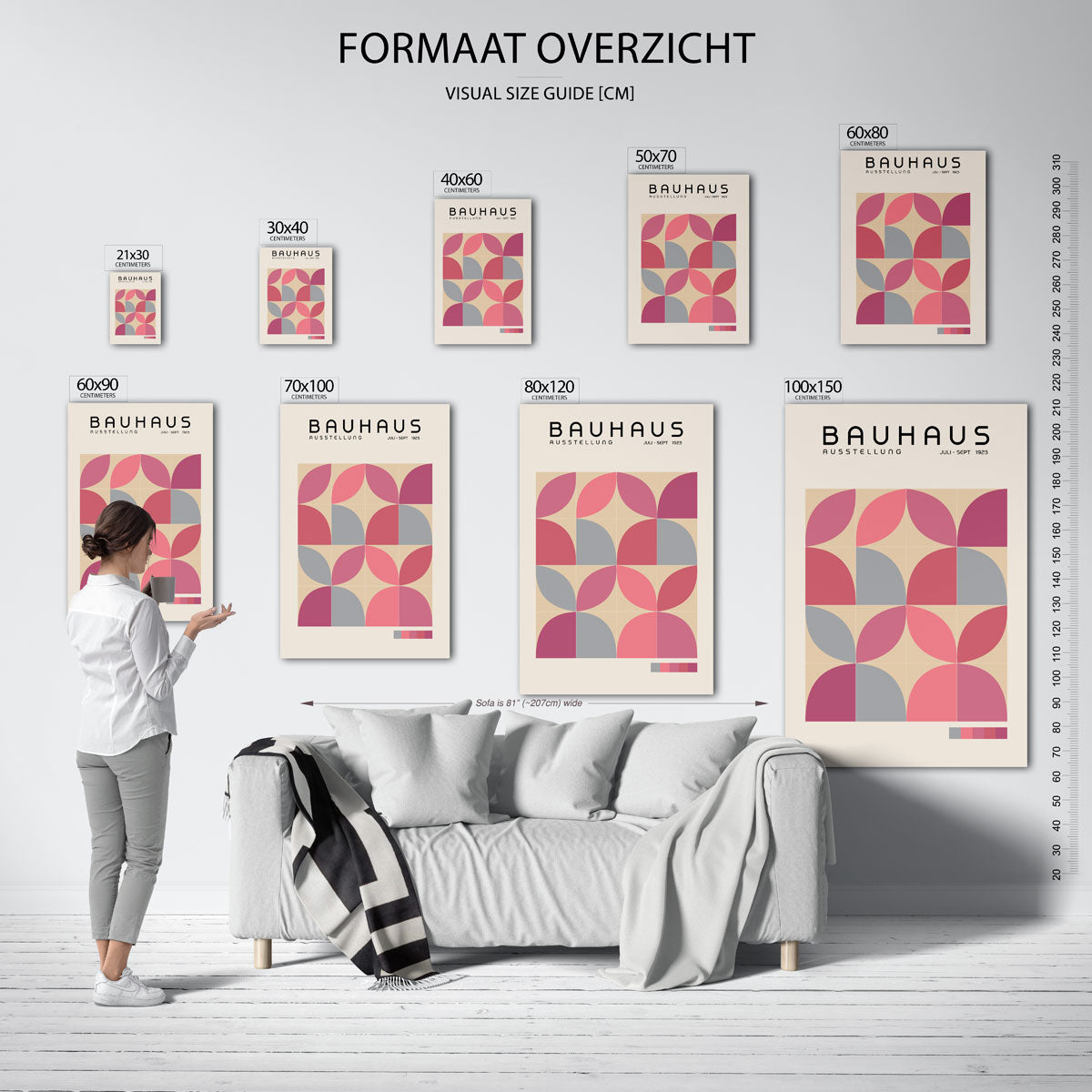 Vormritme en kleur Poster