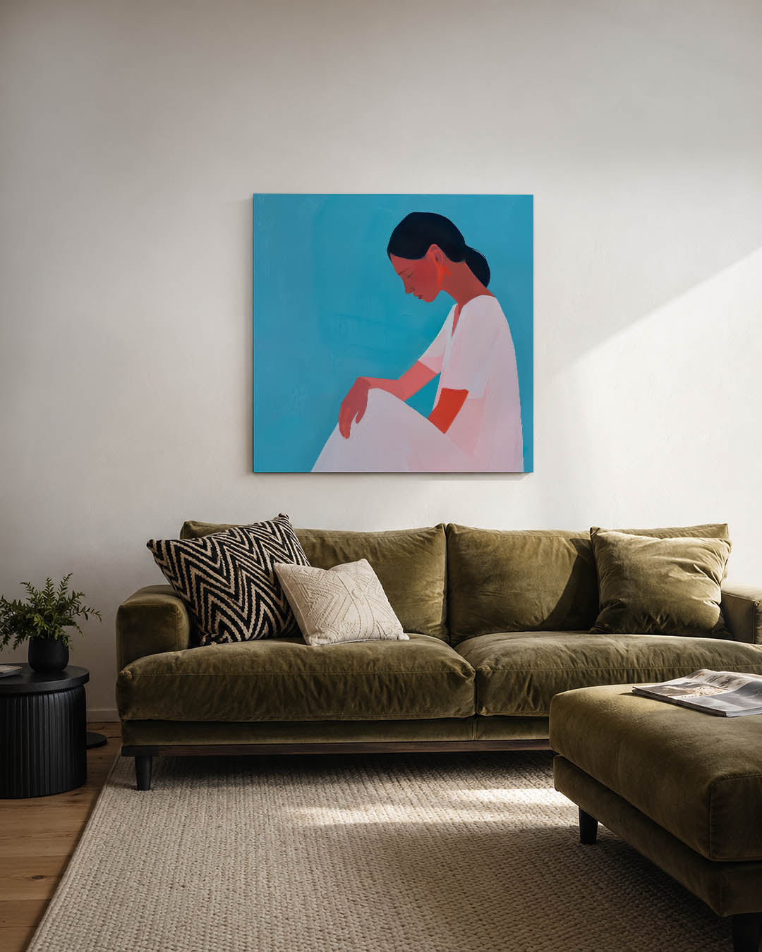 Vrouwelijke silhouet Kunstwerk