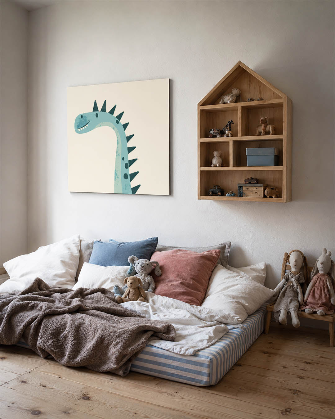 Vrolijke dino illustratie Kunstwerk