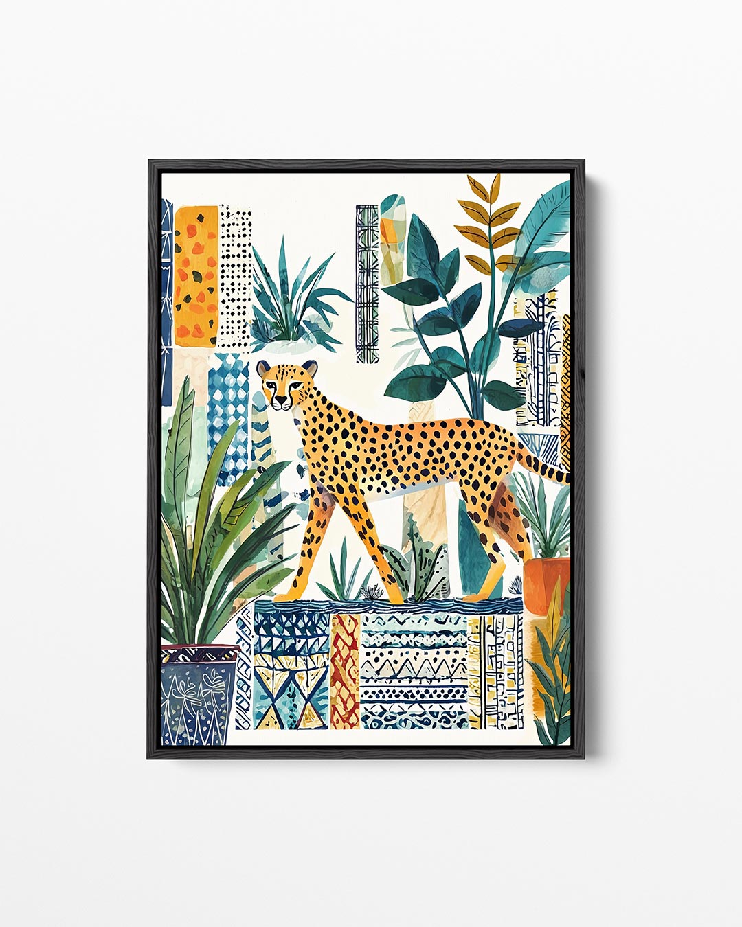 Dieren en patronen Kunstwerk