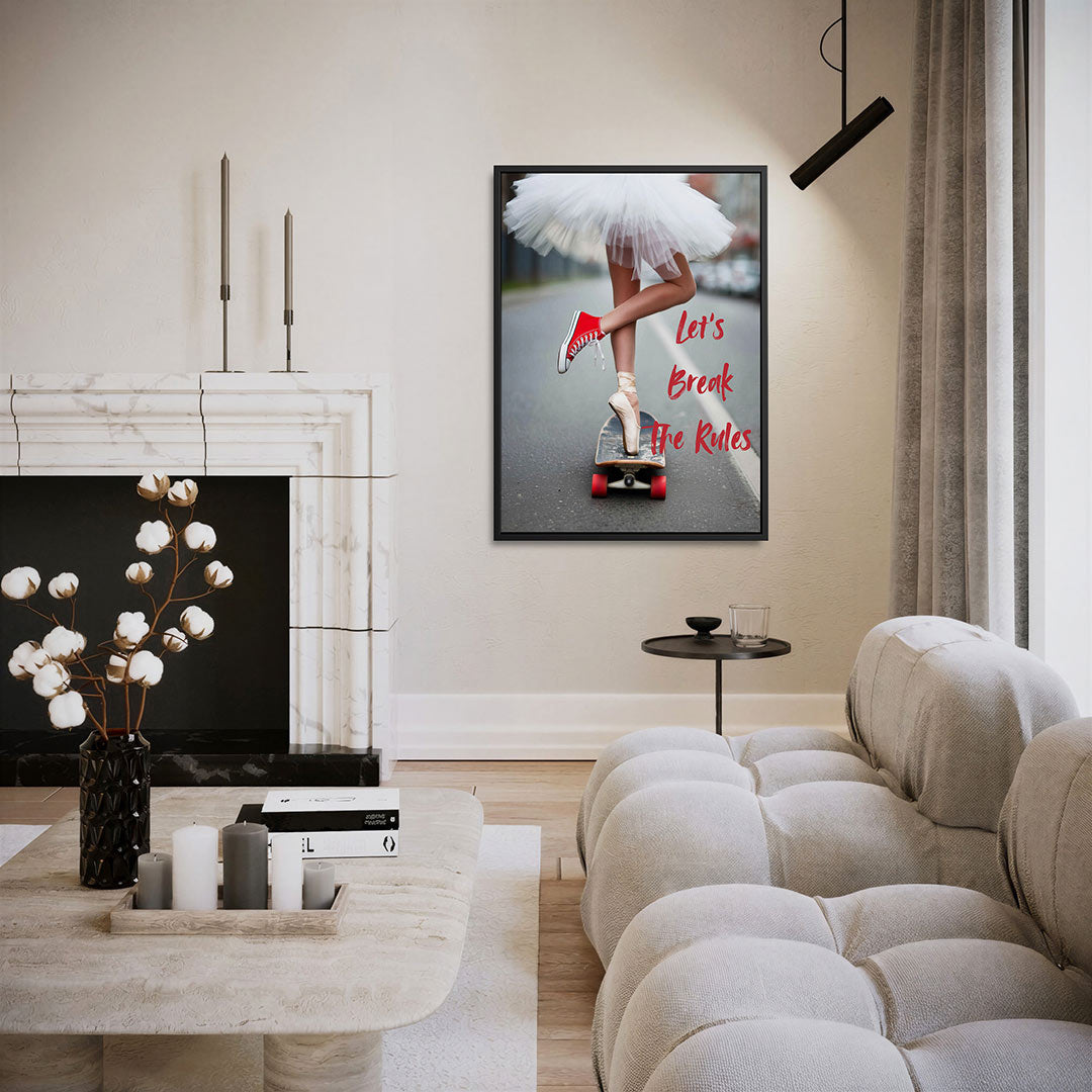 Dans op skateboard Kunstwerk