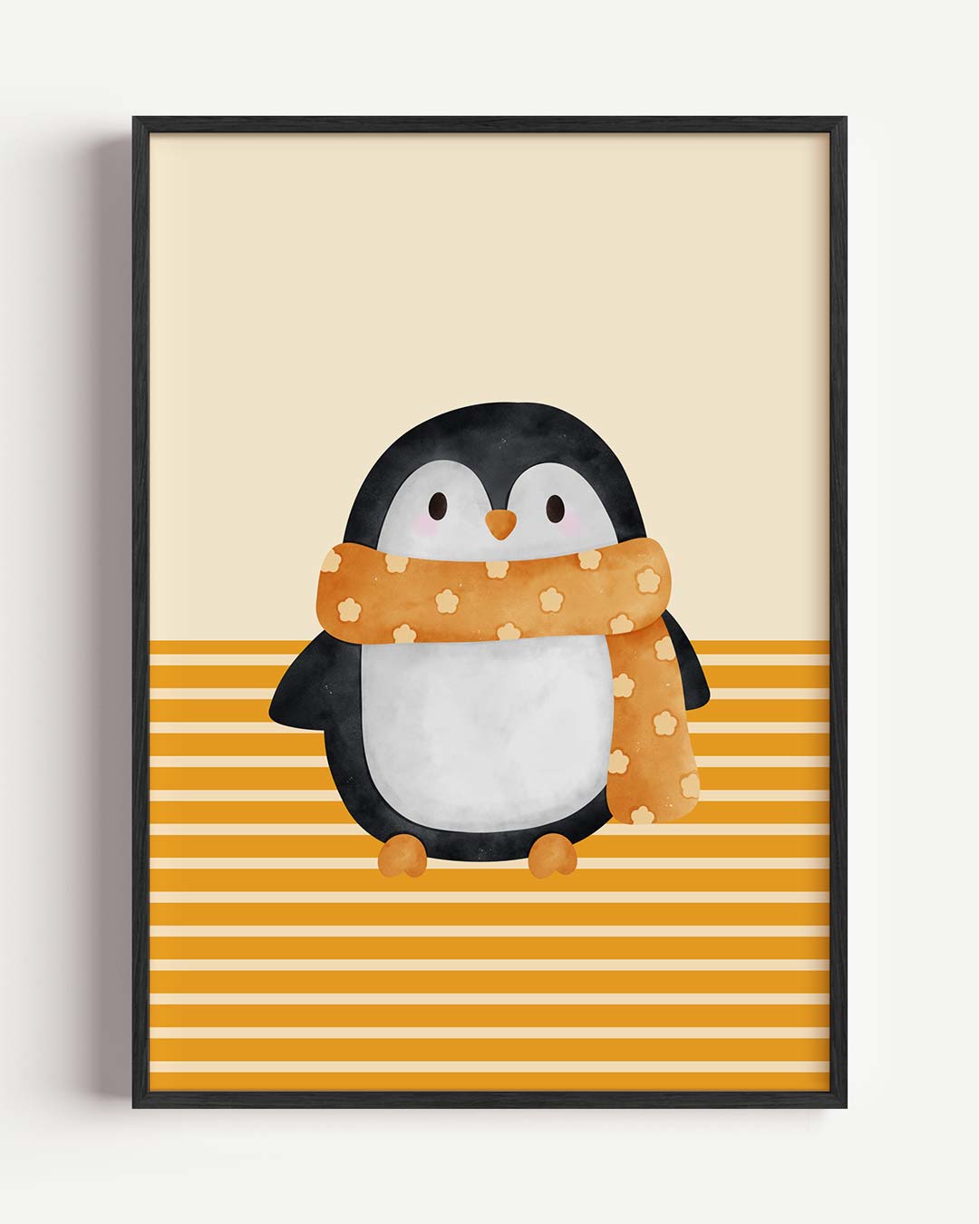 Schattige Pinguïn Illustratie Poster-WallArtistic