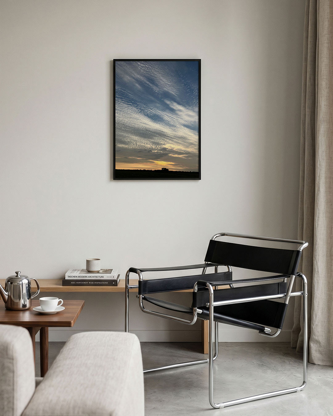 Lucht met wolken Poster