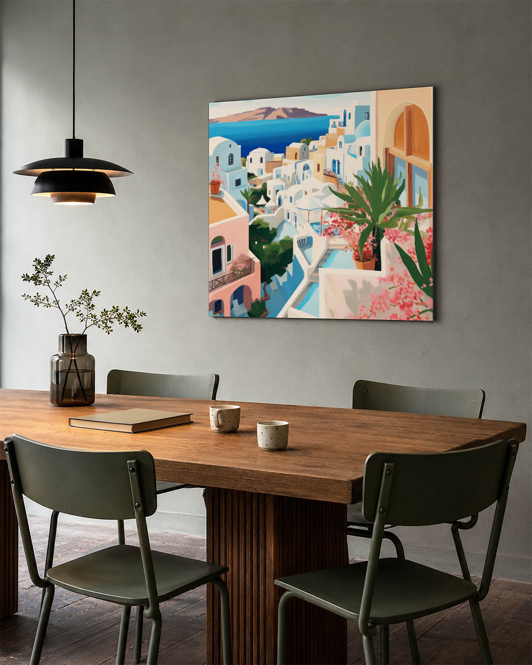 Mediterraans dorp Kunstwerk