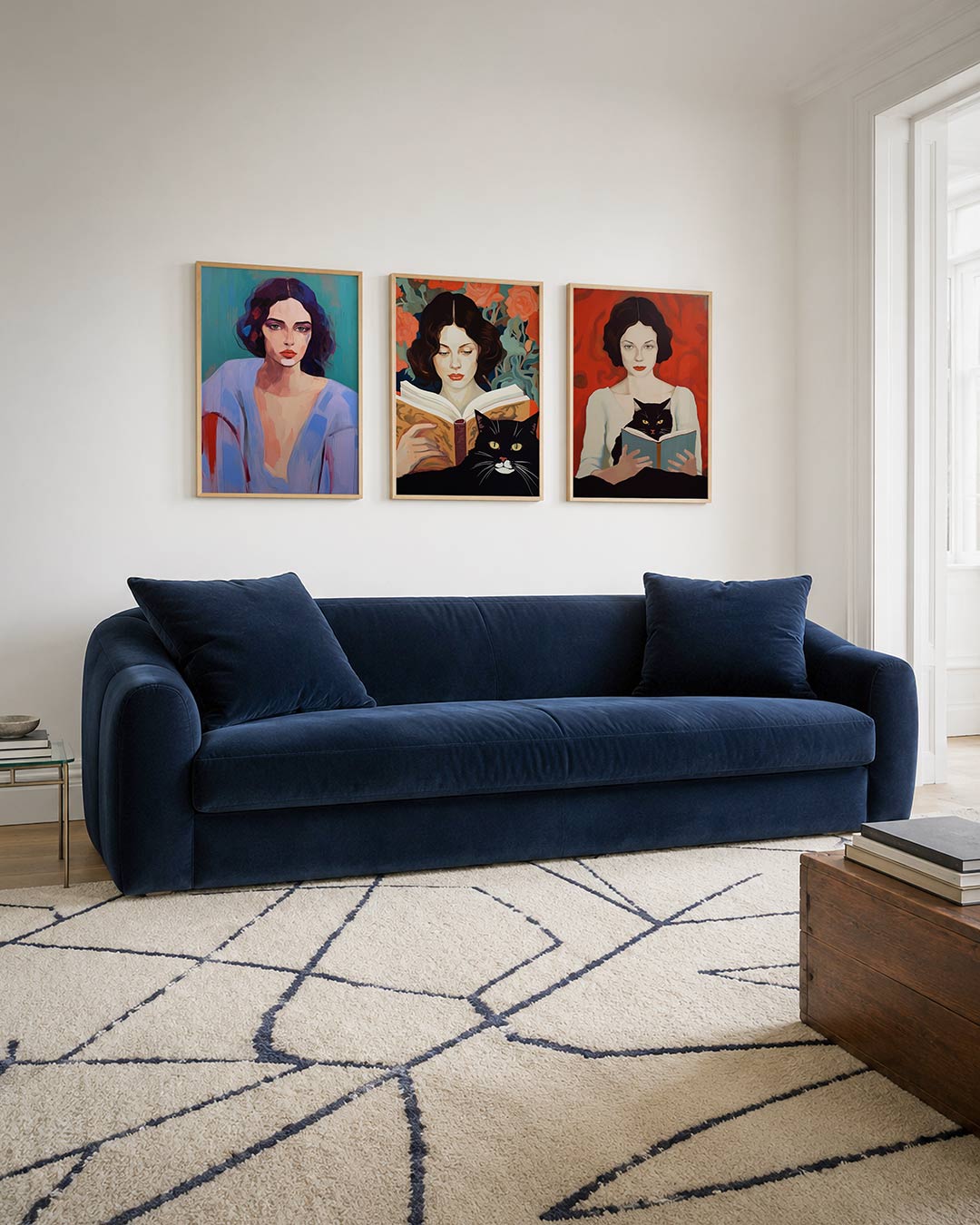 Kleur en portret Posterset