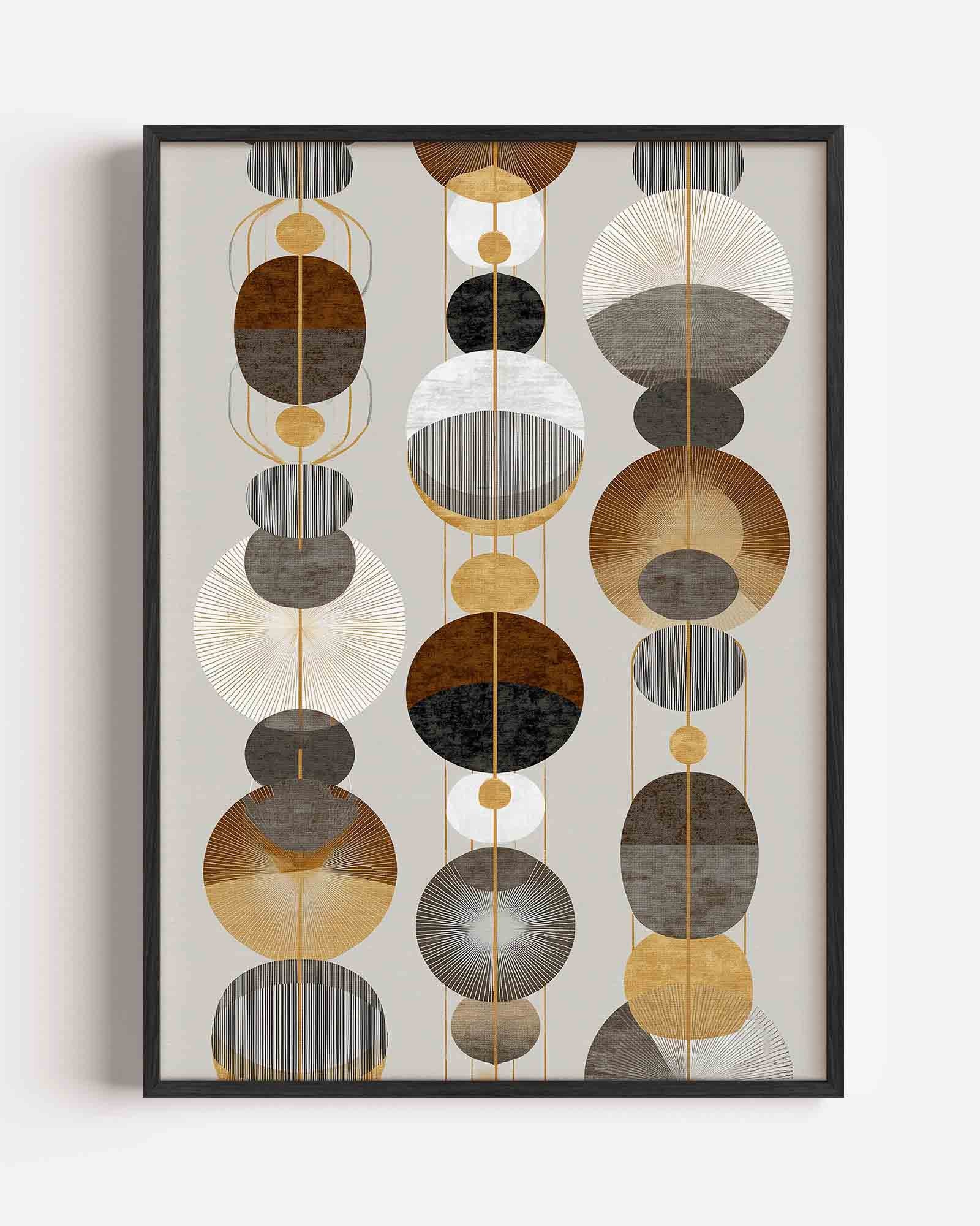 Abstracte cirkels Poster