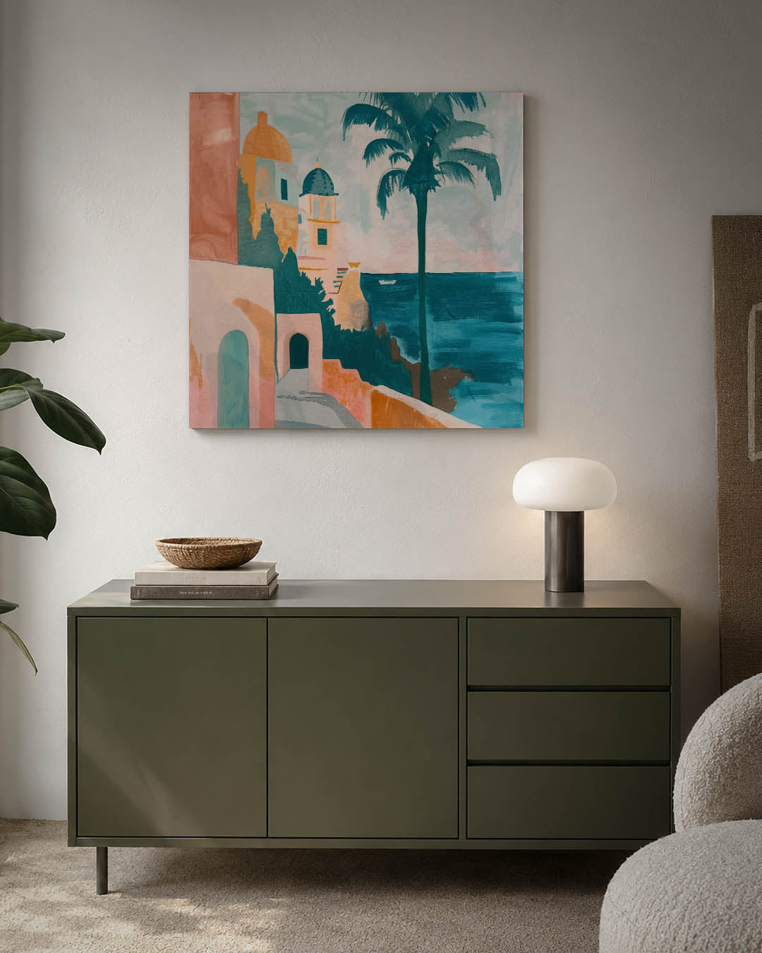 Kleurrijke kustlijn Kunstwerk