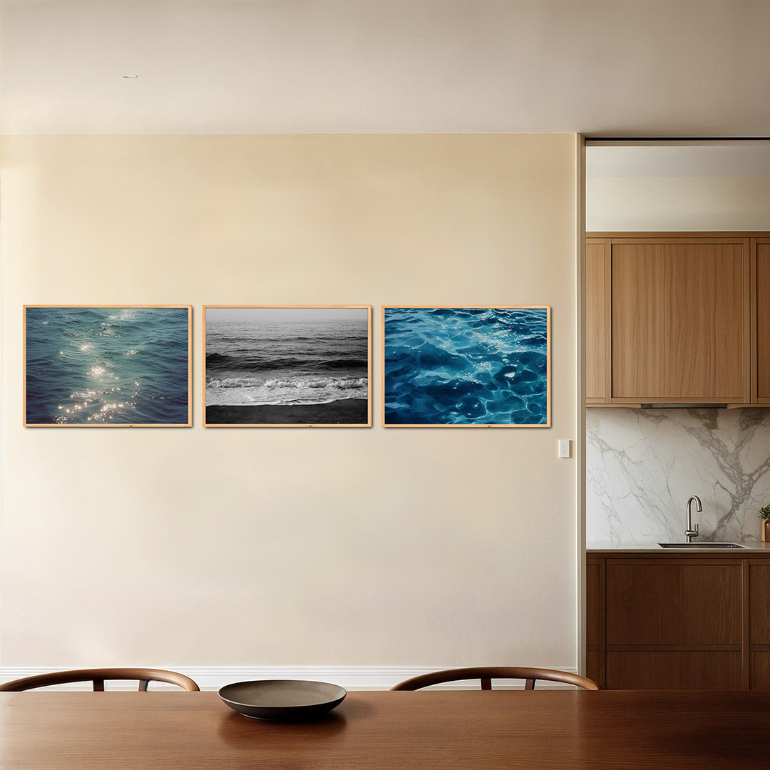 Sprankelend wateroppervlak Posterset