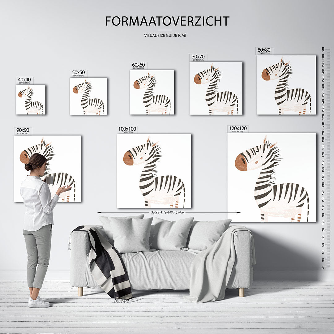 Speelse illustratie Kunstwerk