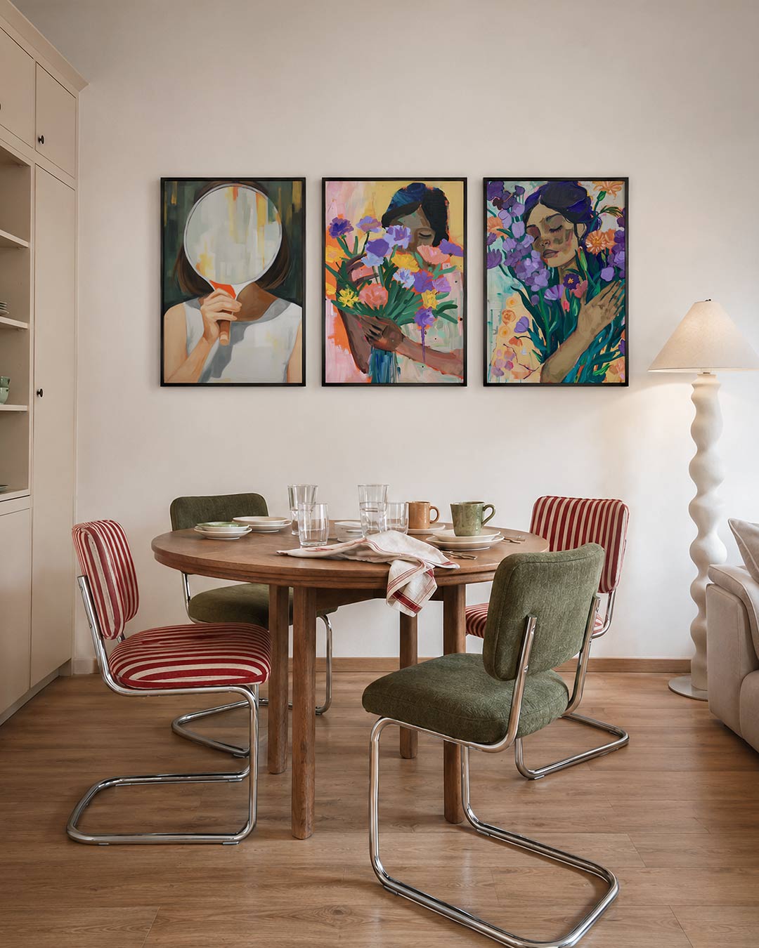 Spiegel en kleur Posterset