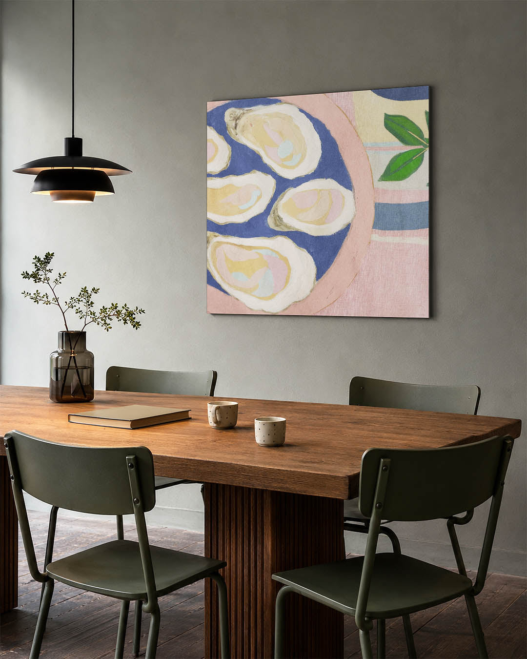 Oesters op tafel Kunstwerk
