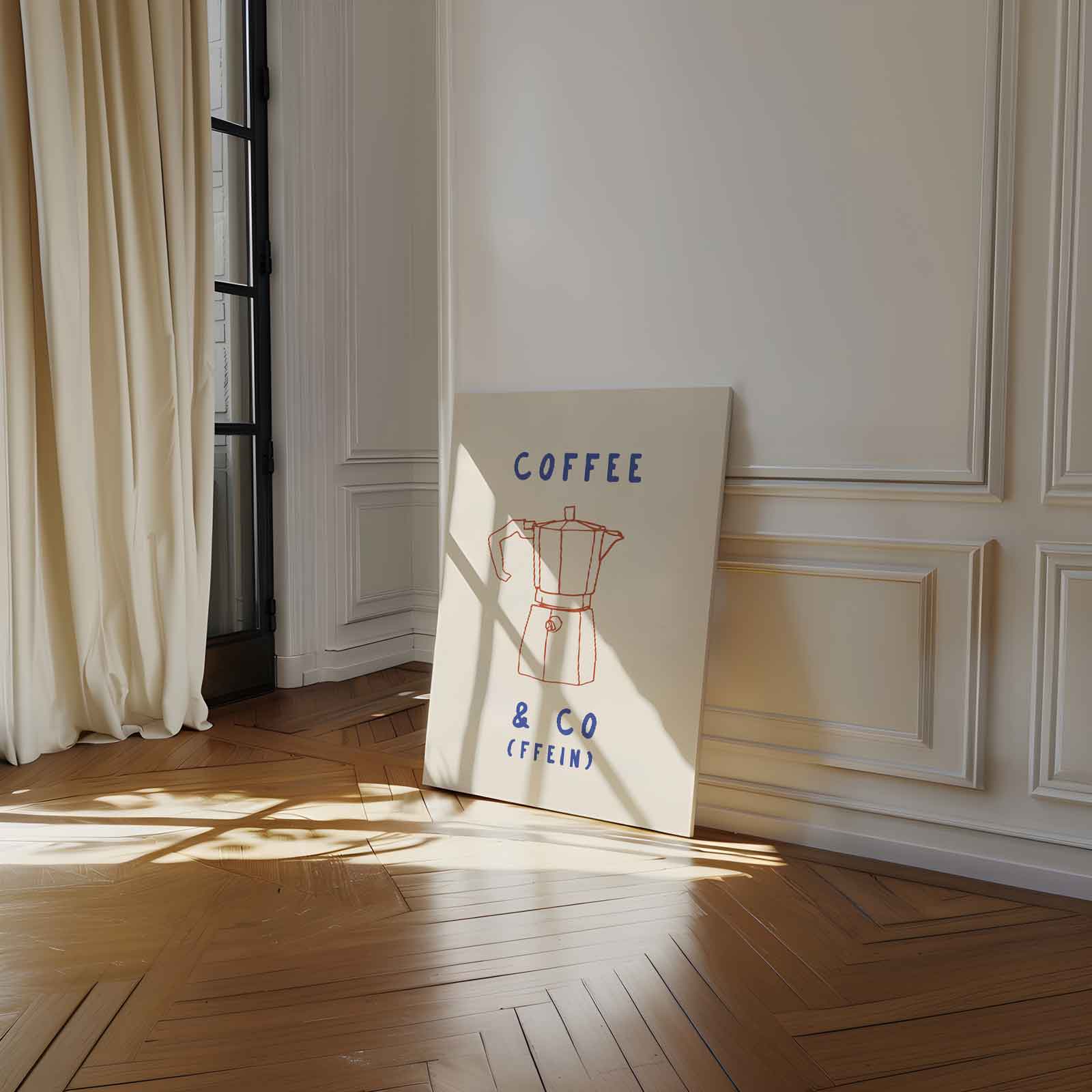 Eenvoudige Koffie Charme Kunstwerk-canvas-dibond-plexiglas-wanddecoratie-WallArtistic