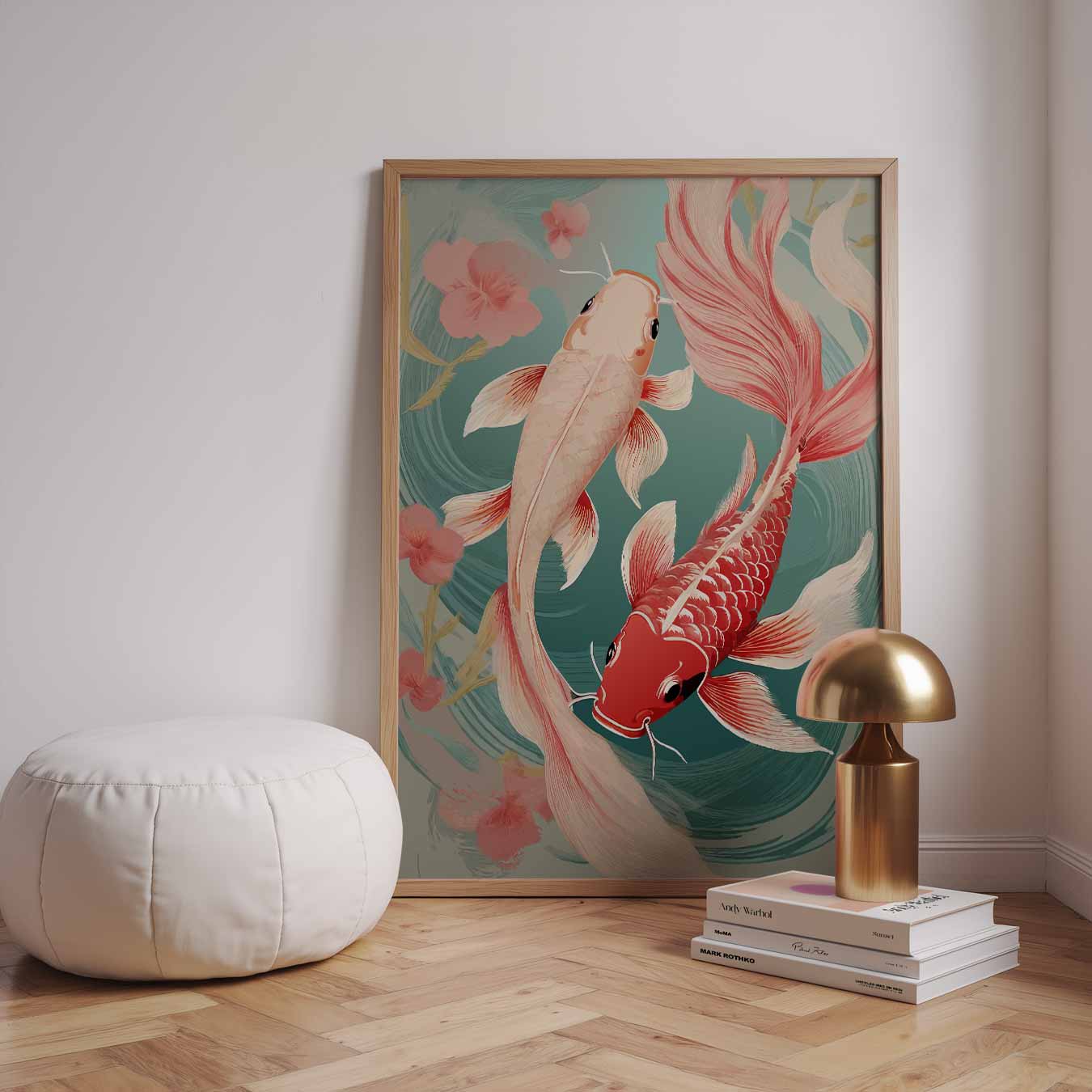 Vrolijke Koi Karper Kunst Poster-WallArtistic