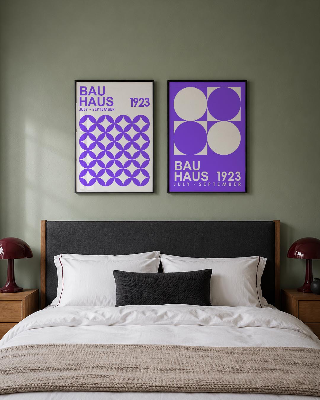 Cirkelpatroon en tekst Posterset