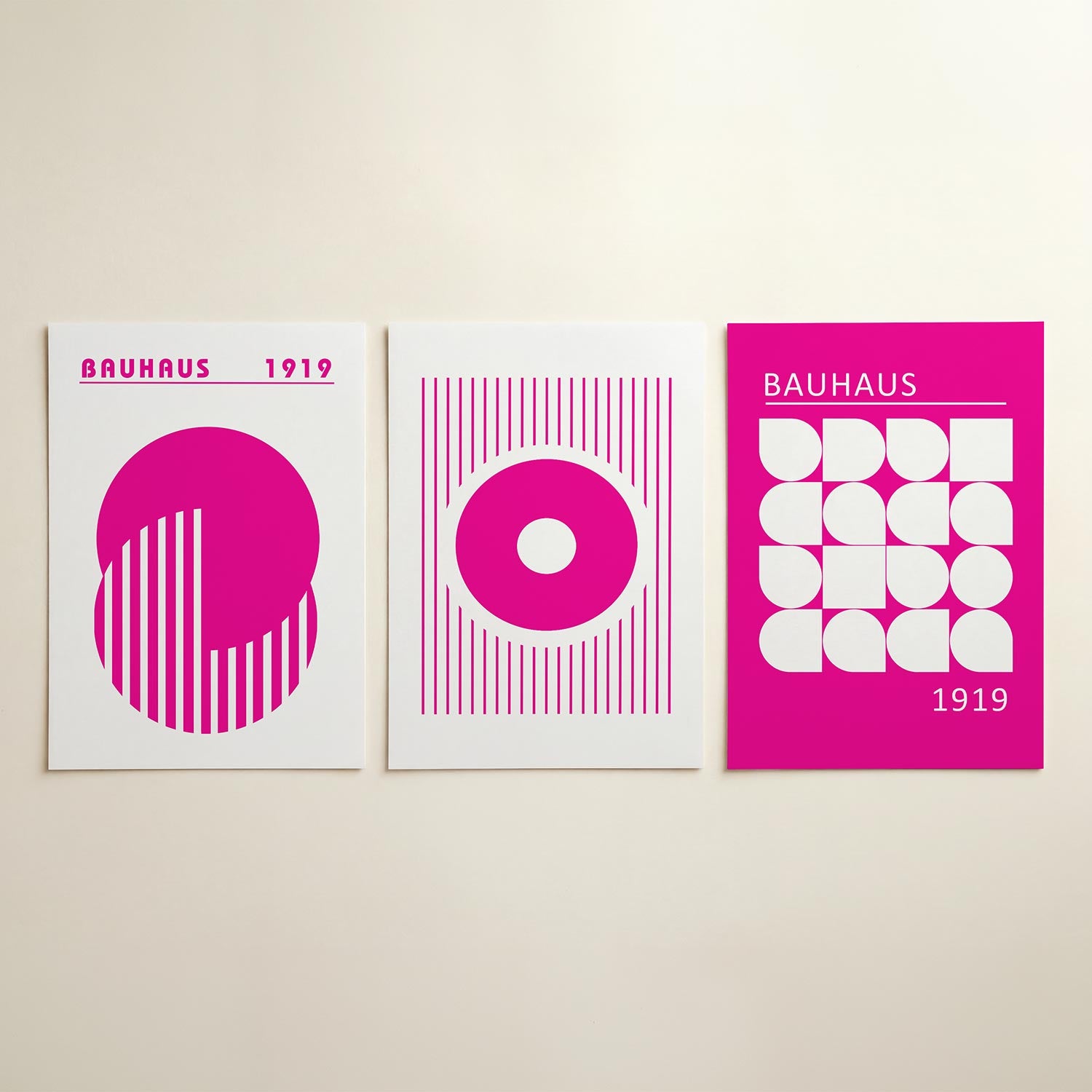 Cirkel en strepen Posterset
