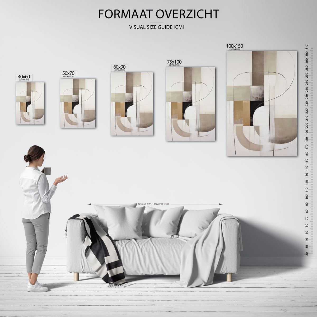 Geometrische lijnen Kunstwerk