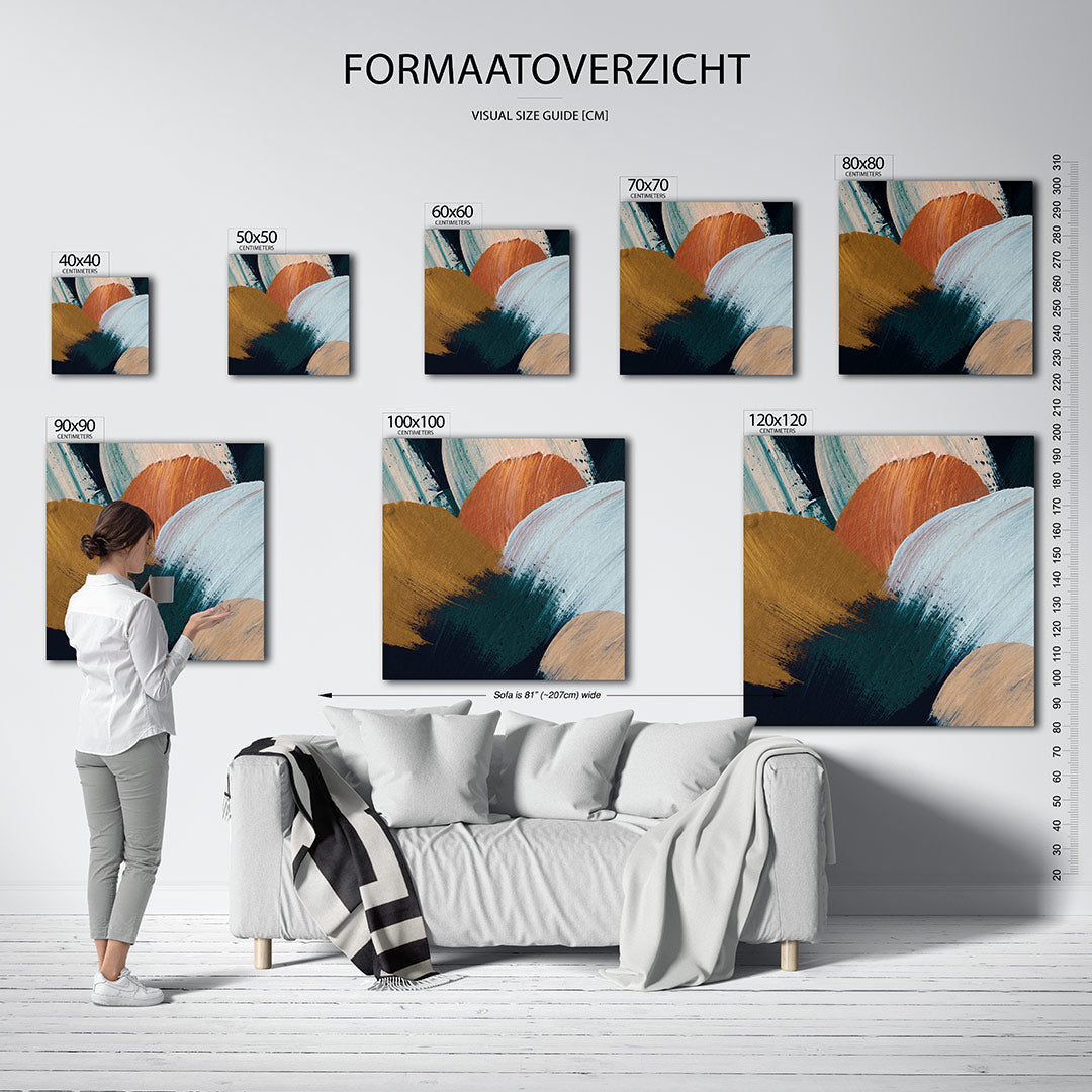 Kleurencompositie Kunstwerk