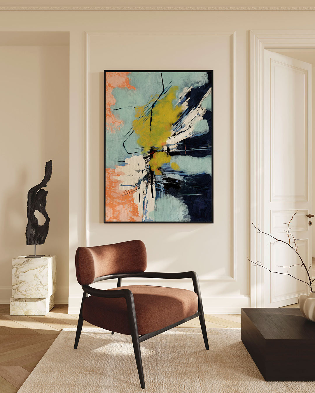 Kleurenexplosie Kunstwerk