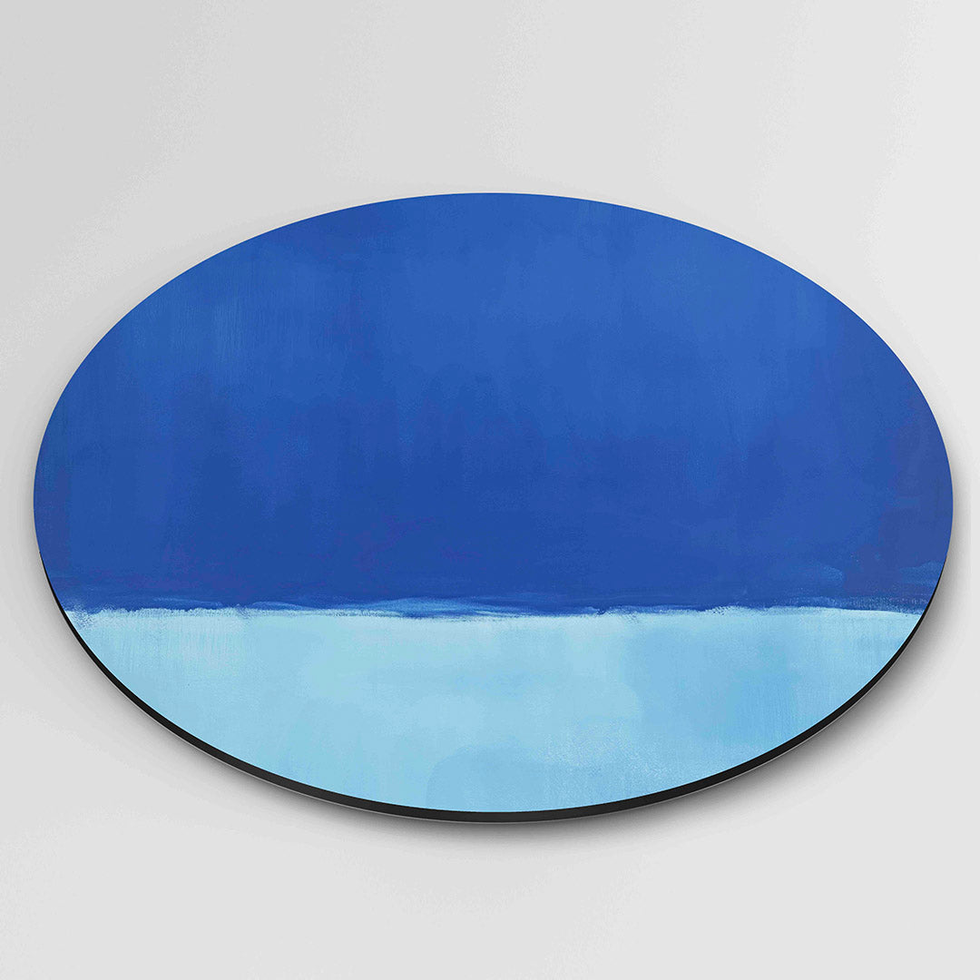 Blauwe horizon Muurcirkel