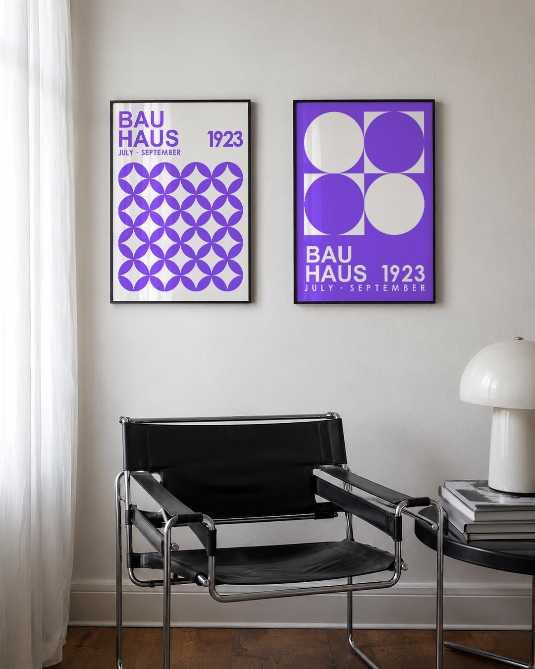 Cirkelpatroon en tekst Posterset