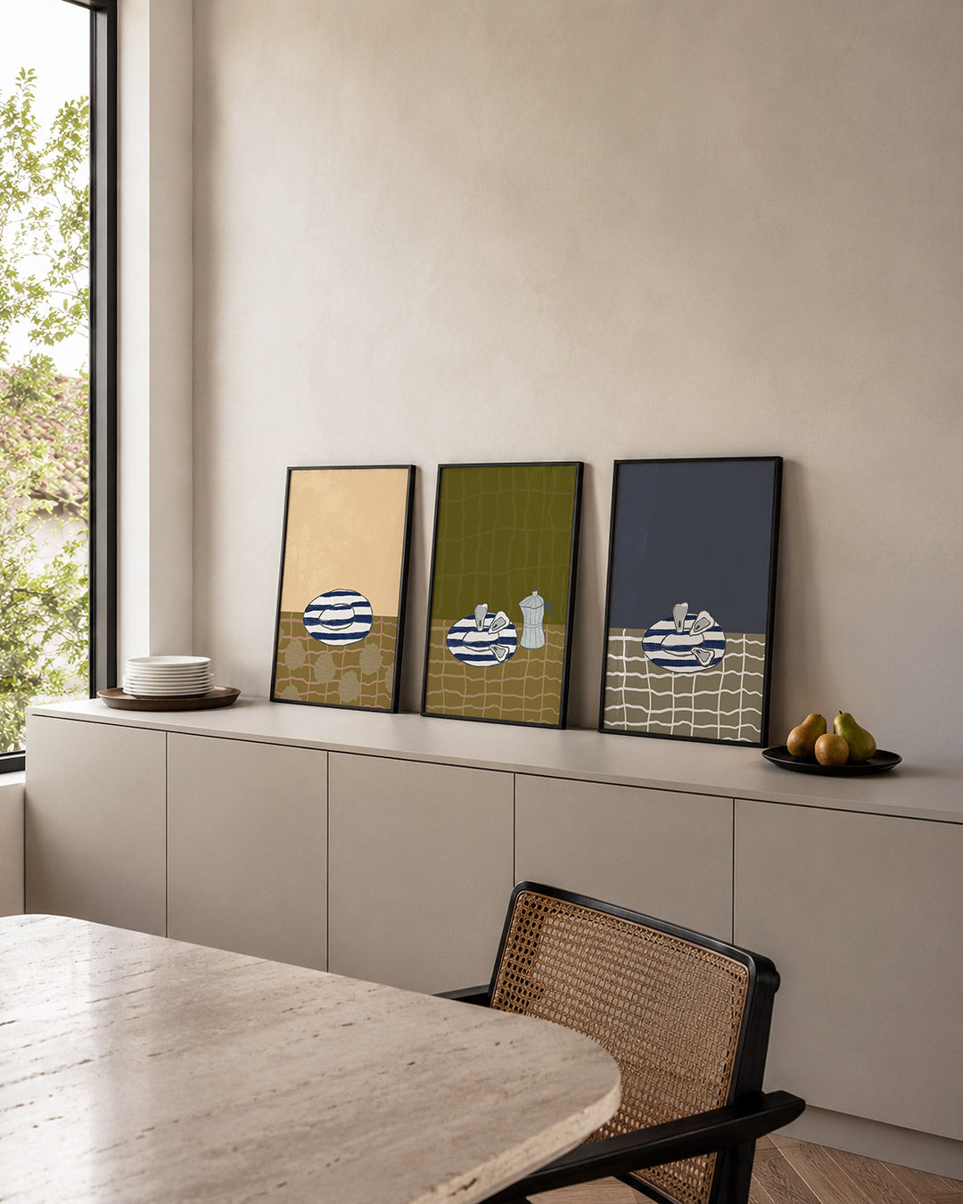 Vorm en kleurenspel Posterset
