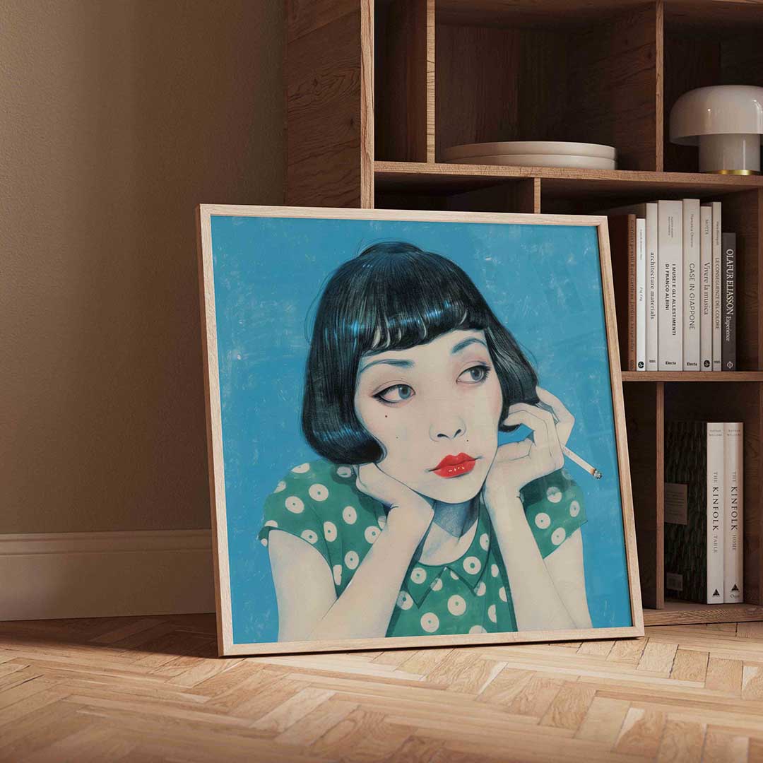 Vrouw met sigaret Poster