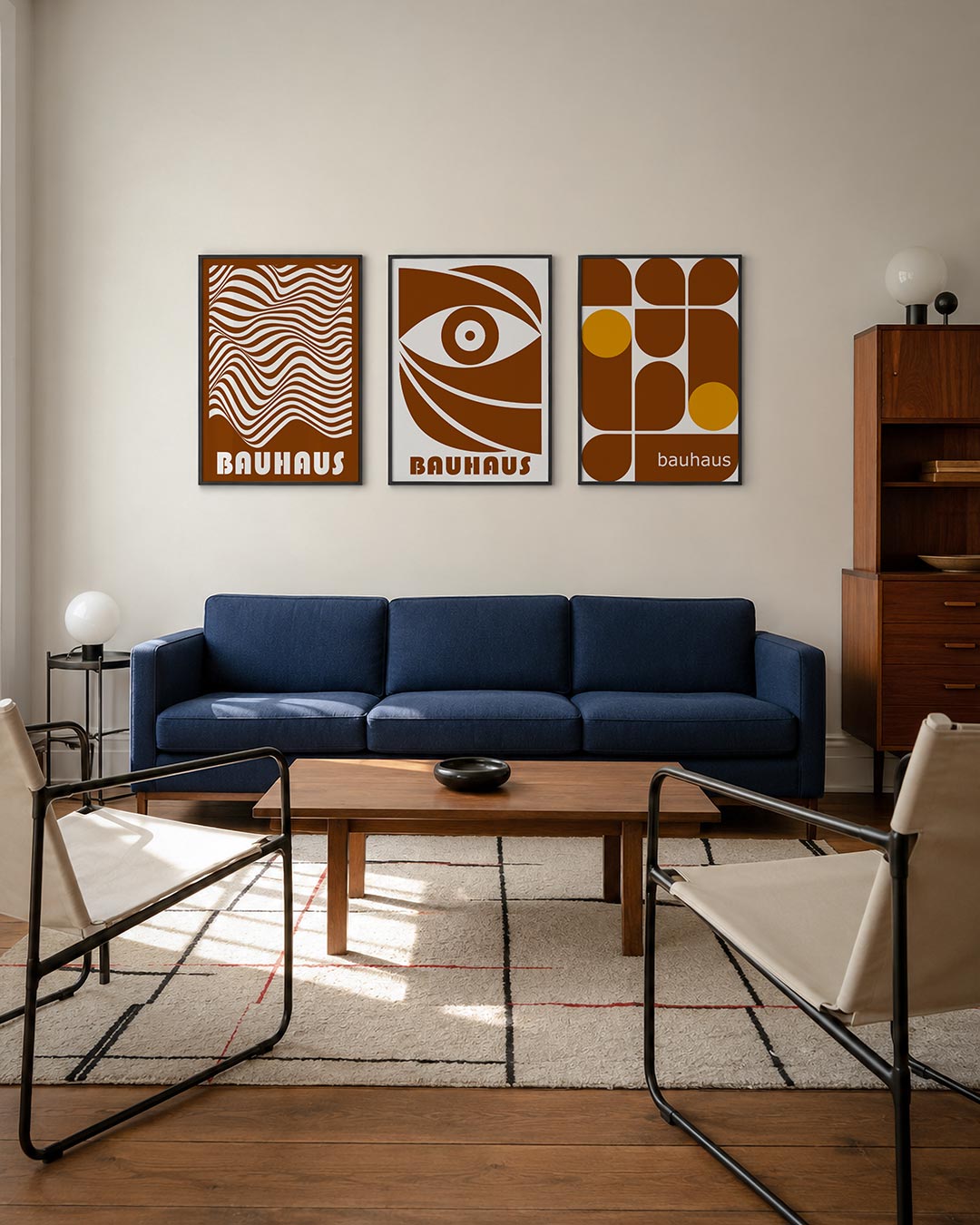 Golvend lijnenspel Posterset