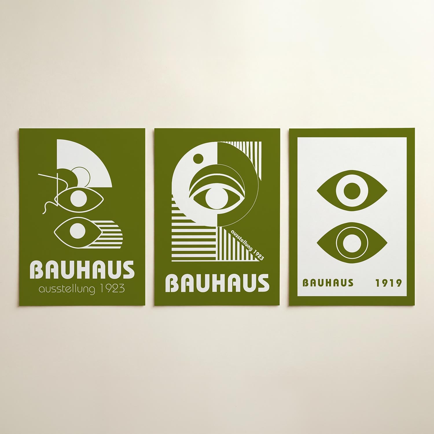 Oogvorm en lijnen Posterset