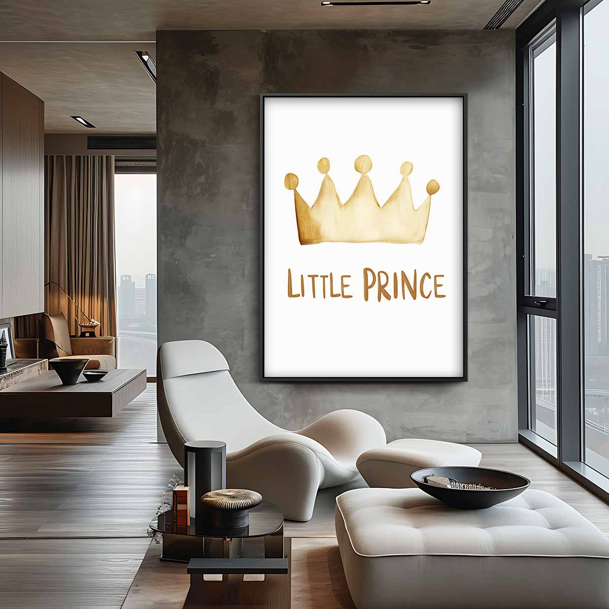 Schattige Kroning Kunstwerk-canvas-dibond-plexiglas-wanddecoratie-WallArtistic