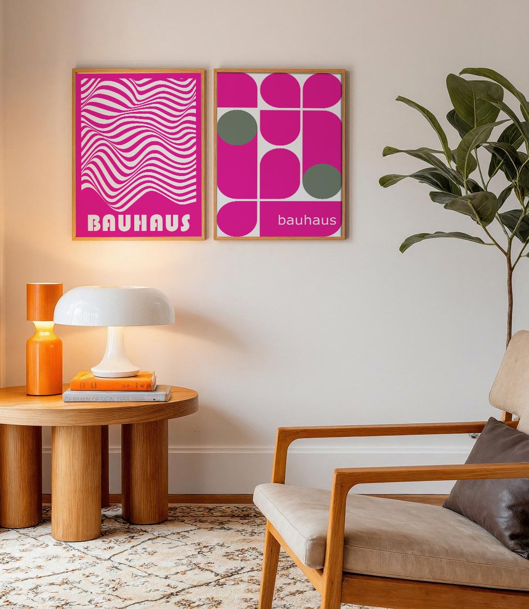Golvend lijnenspel Posterset