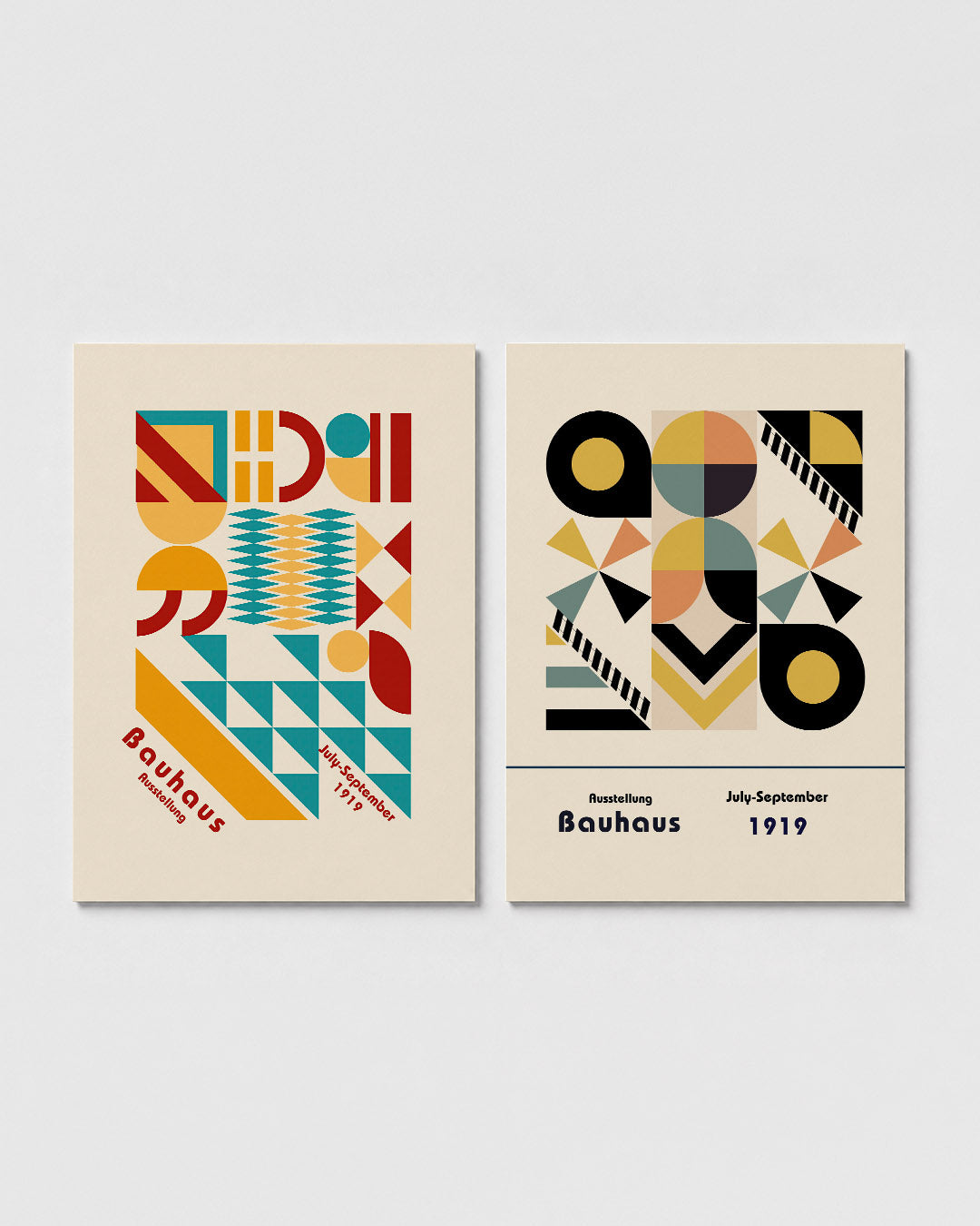 Vorm en kleurenspel Posterset
