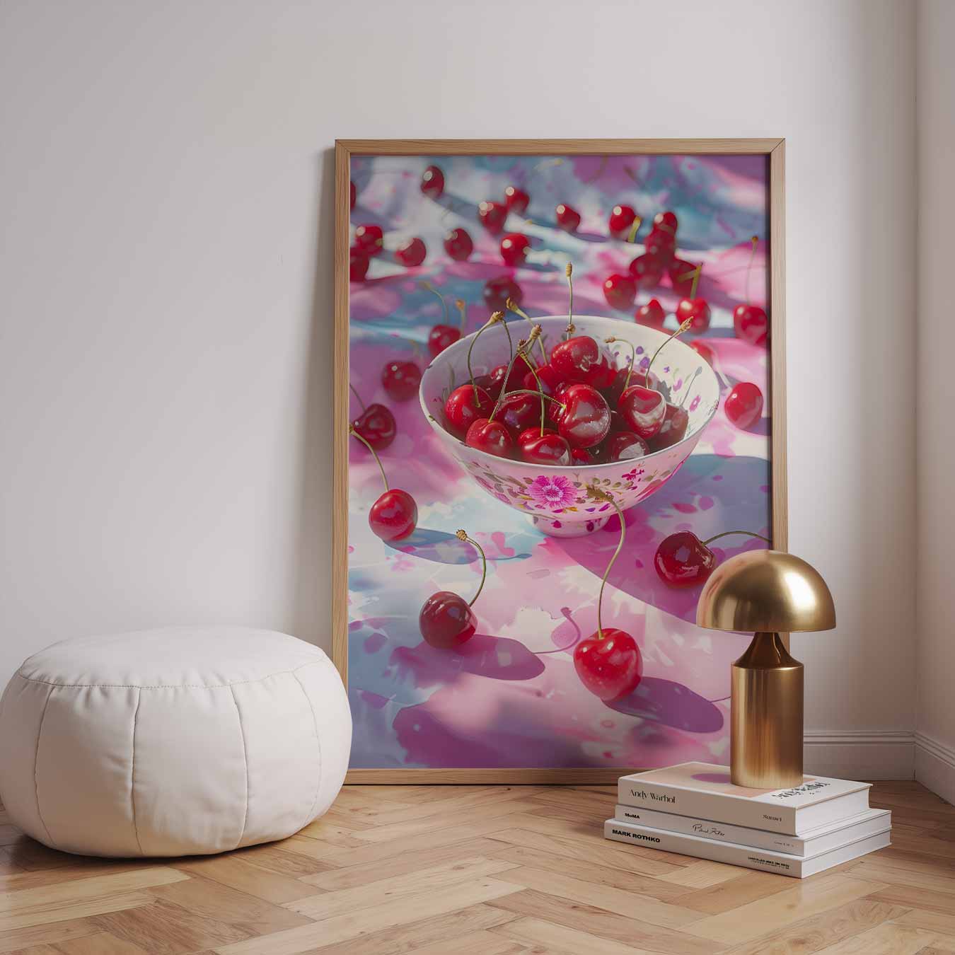 Vrolijke Kersen Poster-WallArtistic