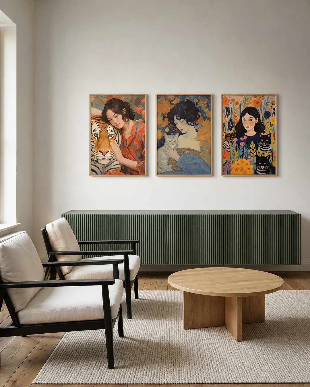 Dierlijke harmonie Posterset