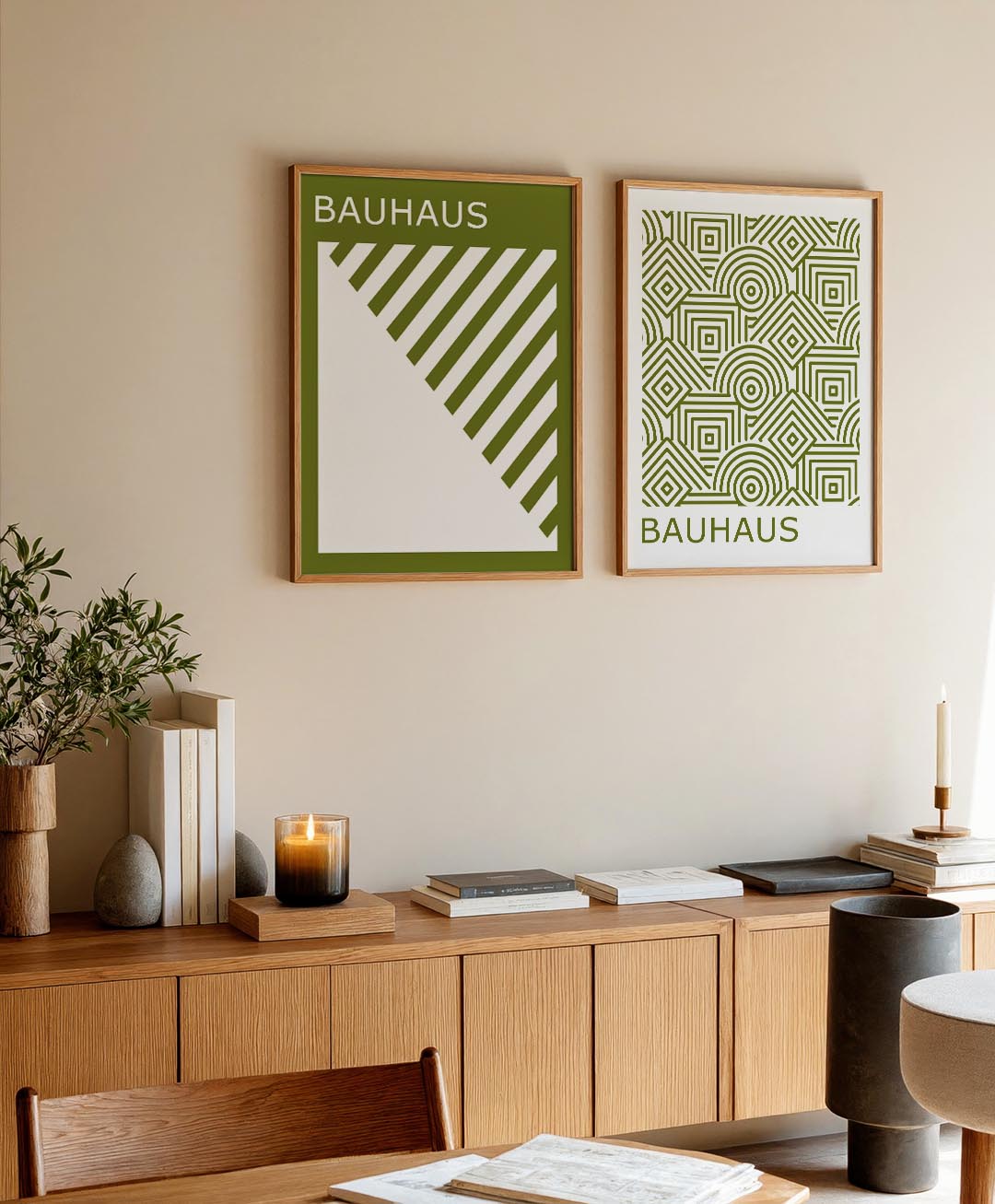 Diagonal lijnen Posterset