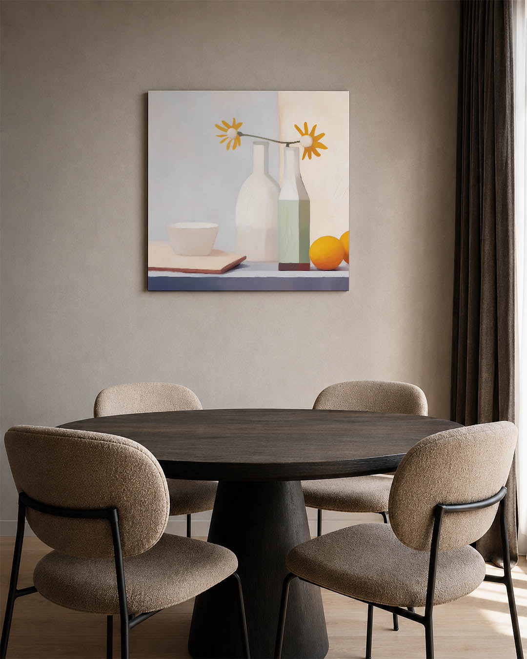 Stilleven met bloemen Kunstwerk