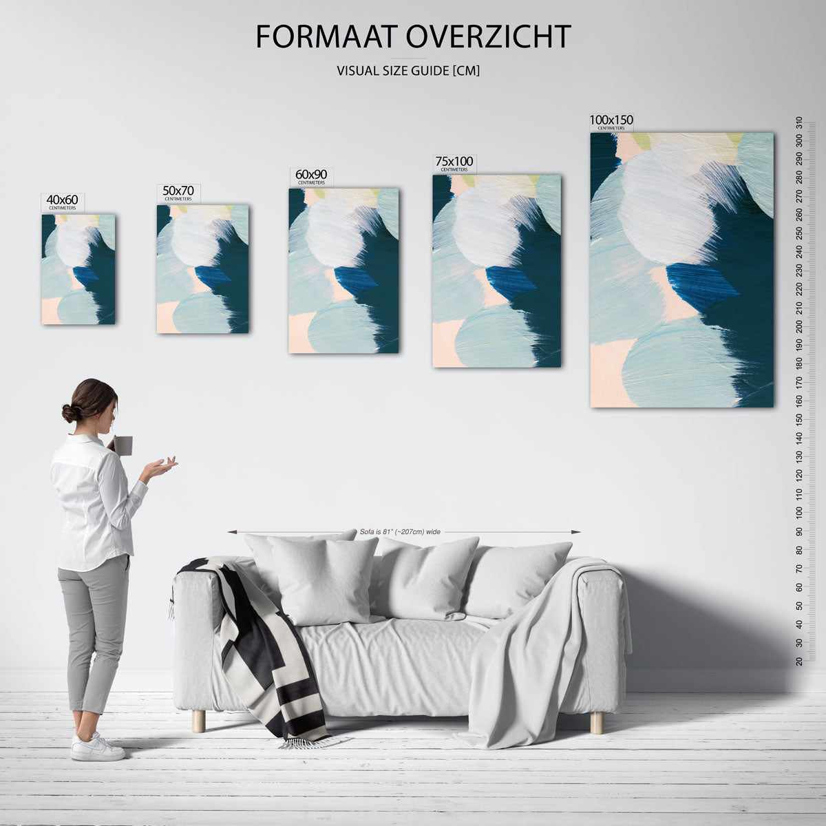 Kleurencompositie Kunstwerk