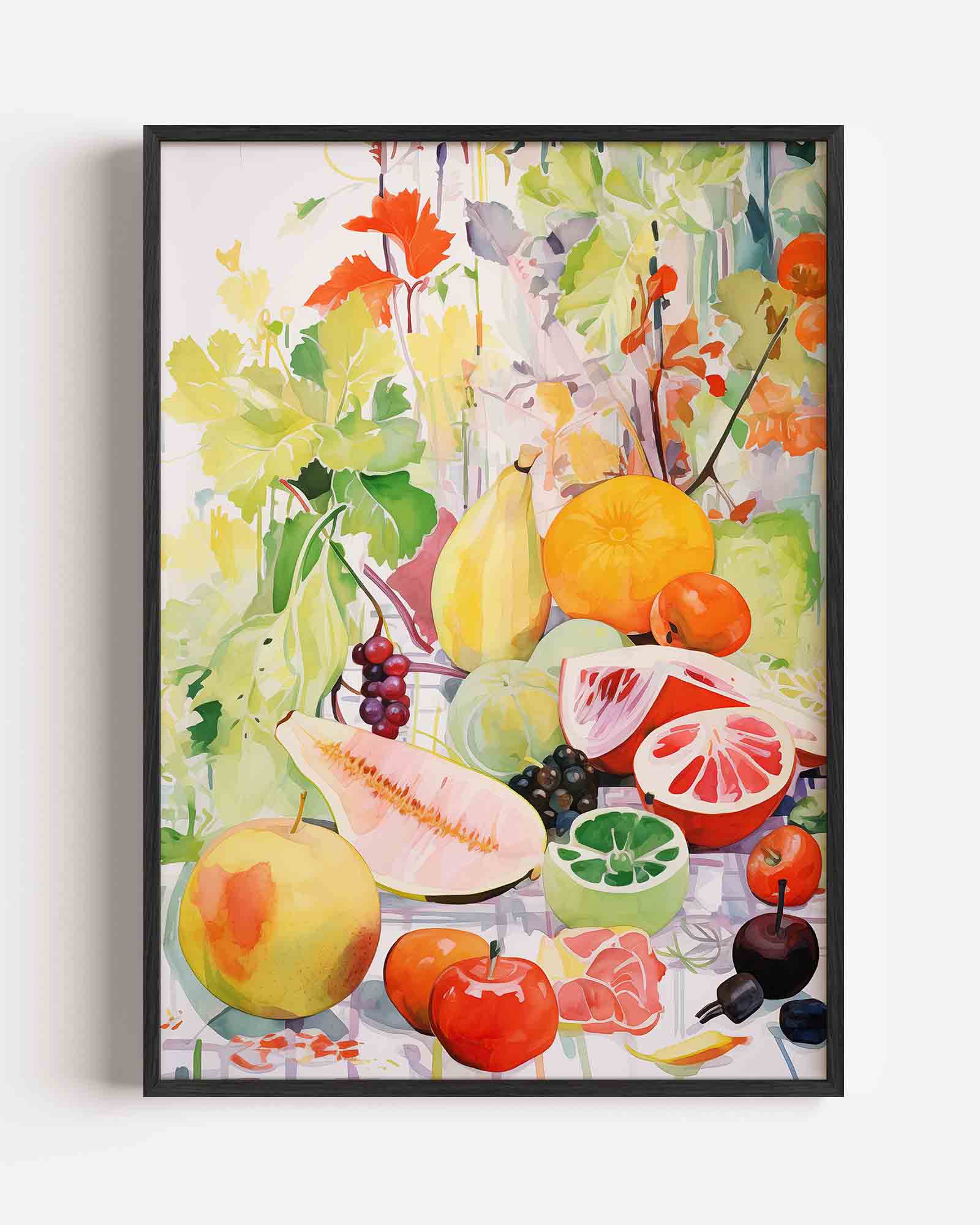 Fruit en bladeren Poster