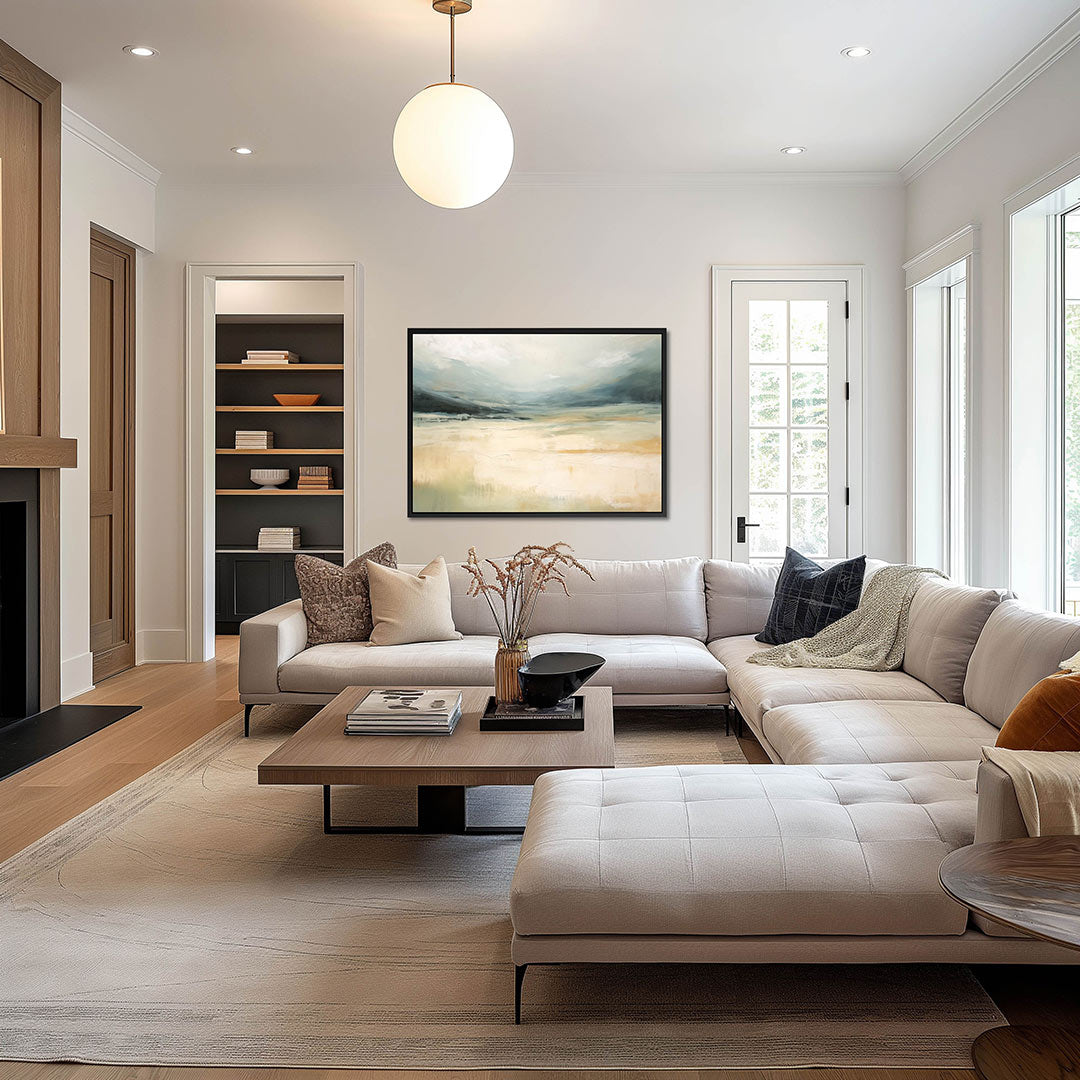 Rustige landschapstinten Kunstwerk
