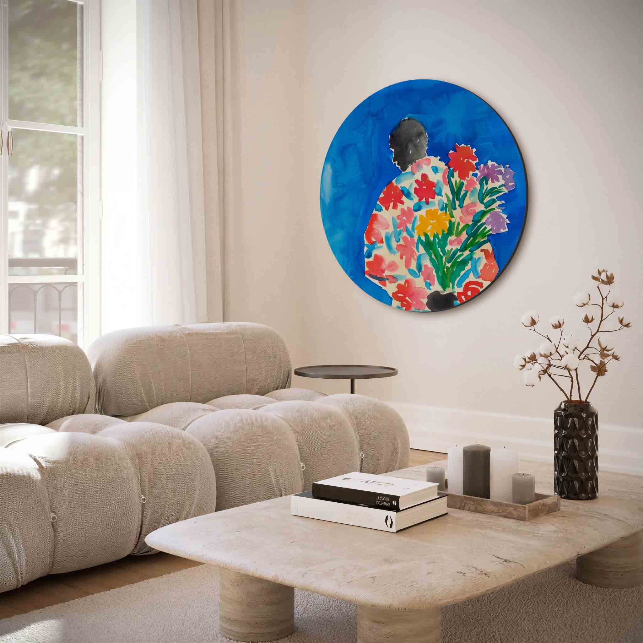 Bloemenfiguur Muurcirkel