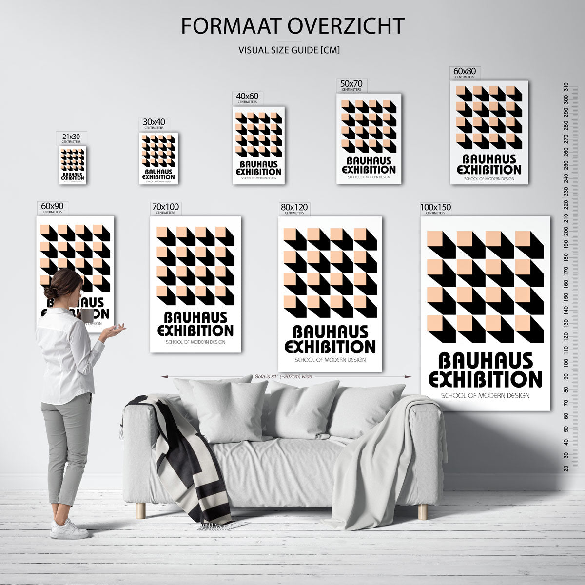 Vorm en schaduw Poster