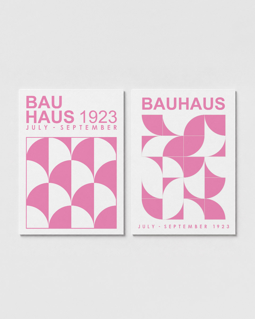 Roze boogpatronen Posterset