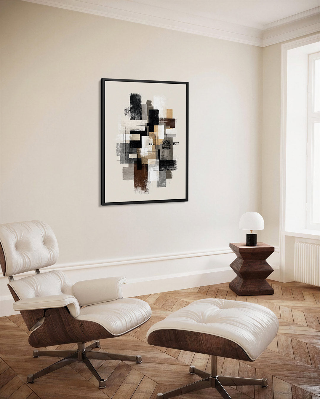 Geometrische compositie Kunstwerk