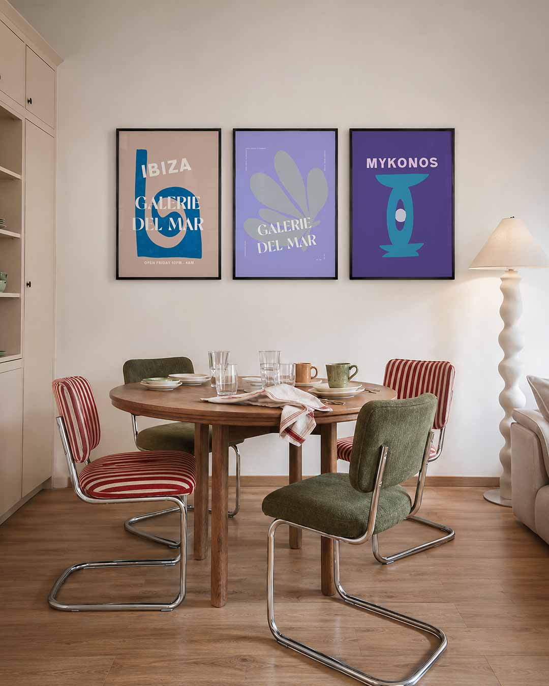 Spiraal en tekst Posterset
