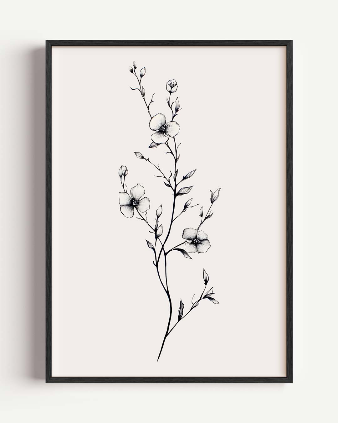 Elegante Bloementak Poster-WallArtistic