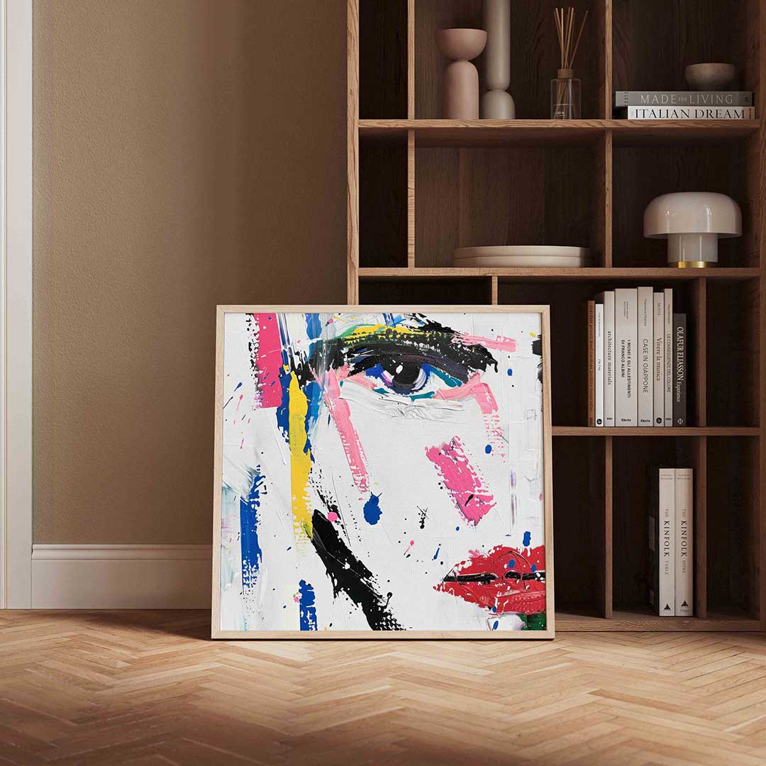 Abstract gezicht Poster