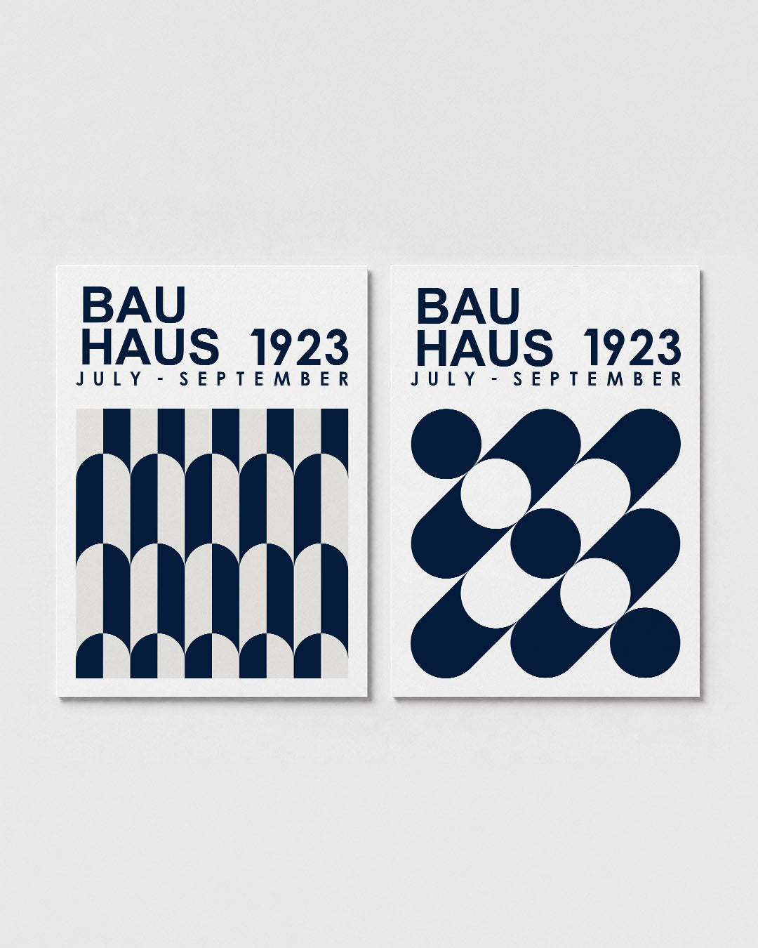Boogvormen en strepen Posterset