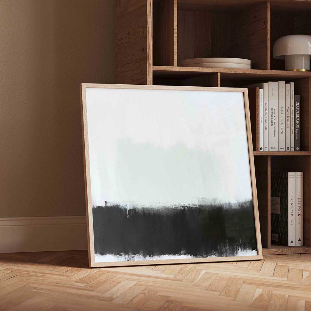 Abstracte zwart wit Poster