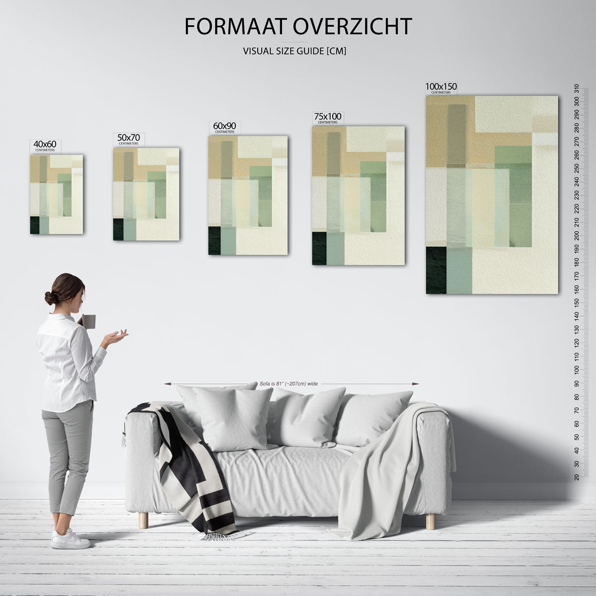 Geometrische vlakken Kunstwerk