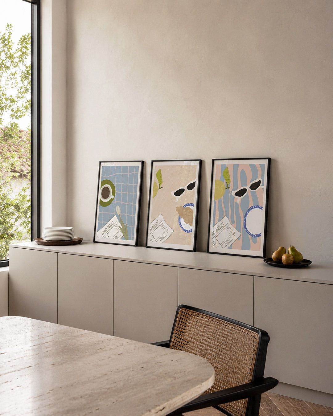 Koffie en nieuws Posterset