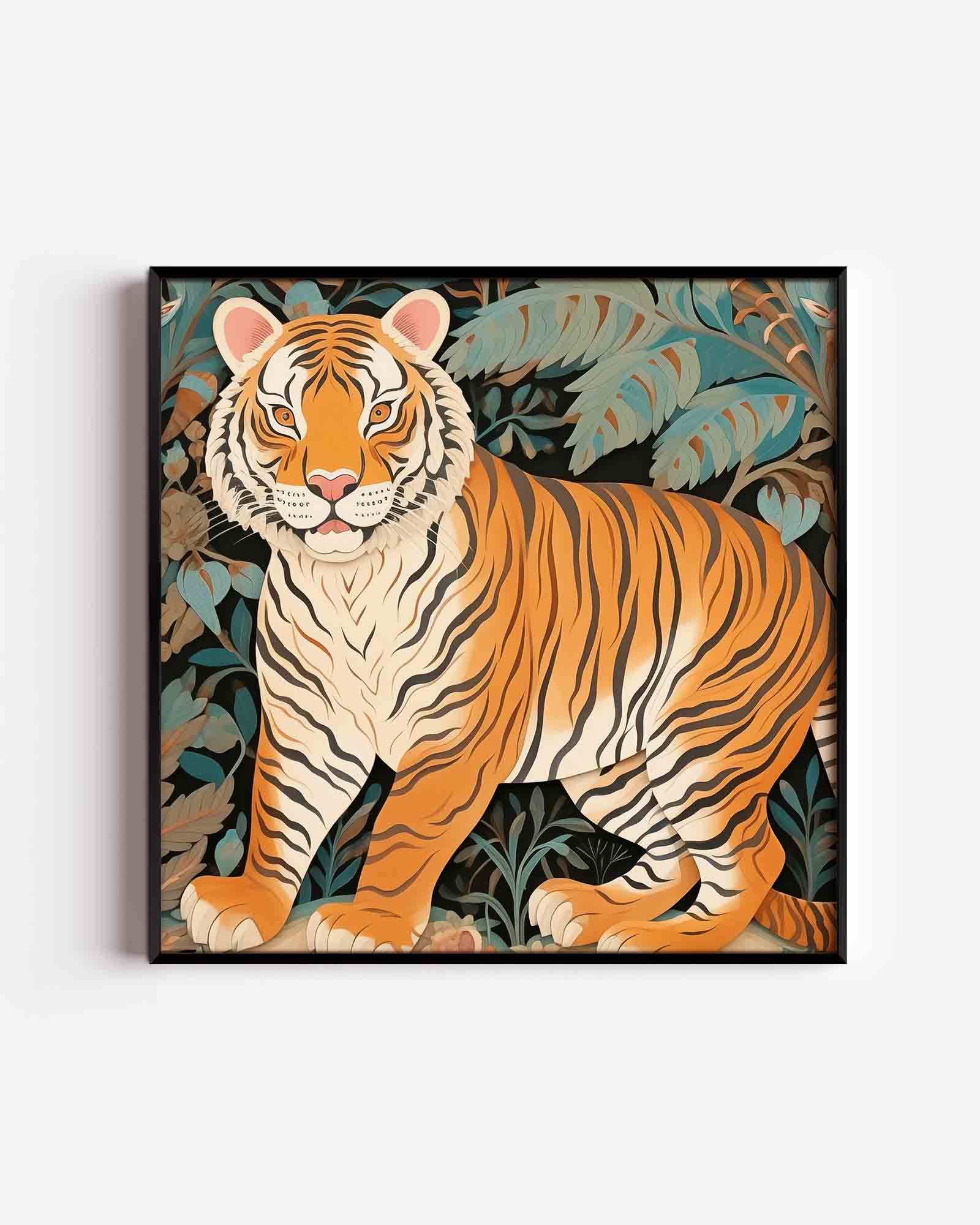 Tijger in jungle Poster